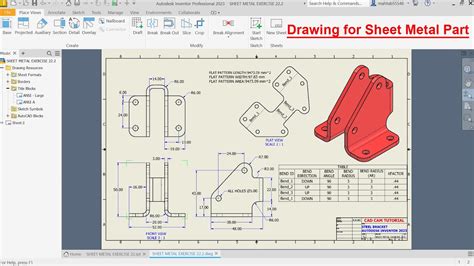 inventor link assy part dimensions to sheet metal|Solved: sheet metall multibody part with different .